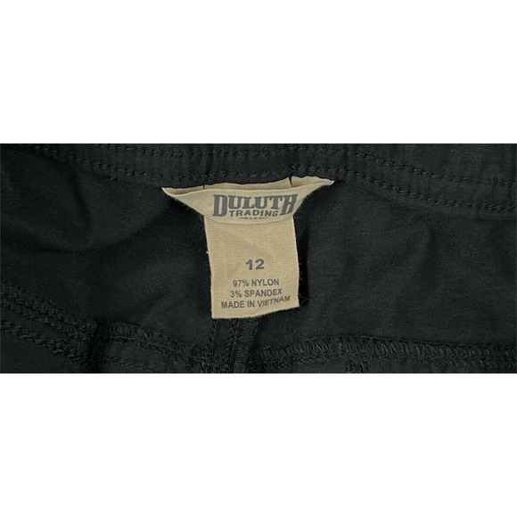 Duluth Trading Original Relaxed‎ Fit Men Size 12 Cargo Shorts Black - Picture 4 of 5